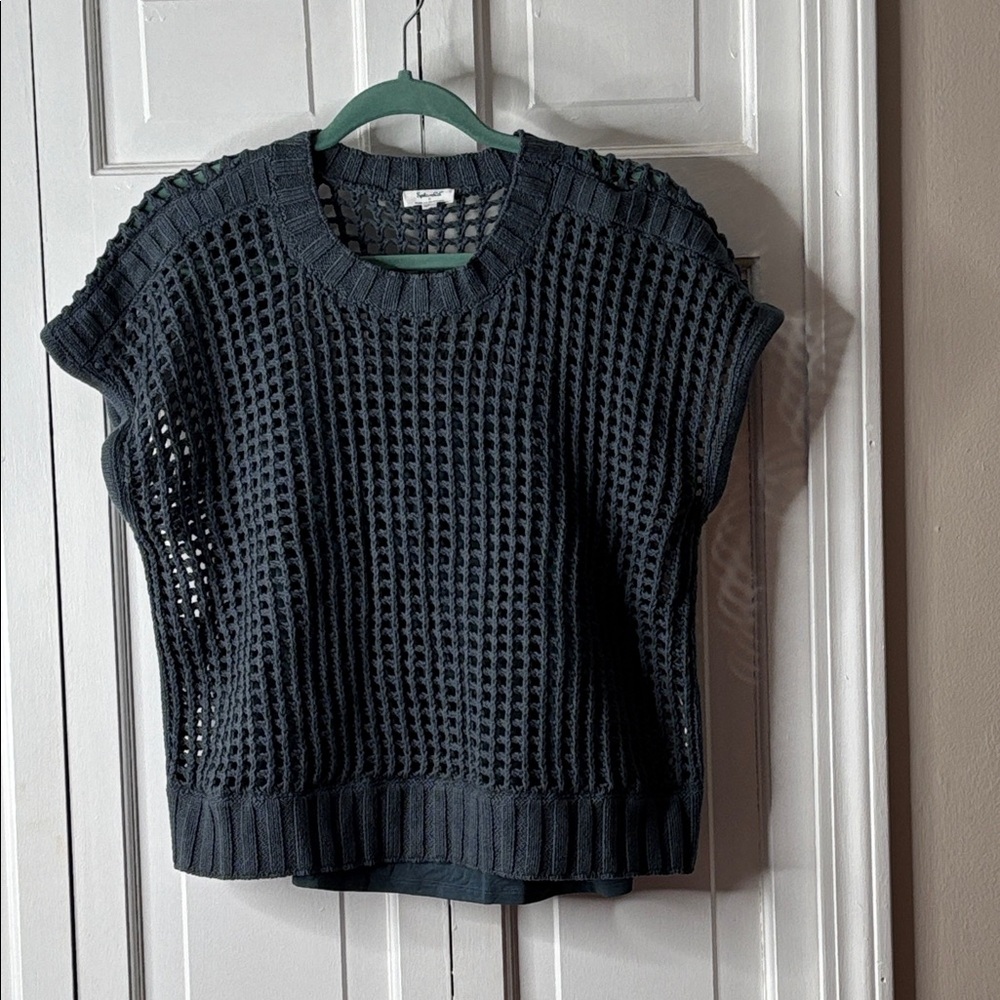 Splendid Open Sweater in Slate Gray szL